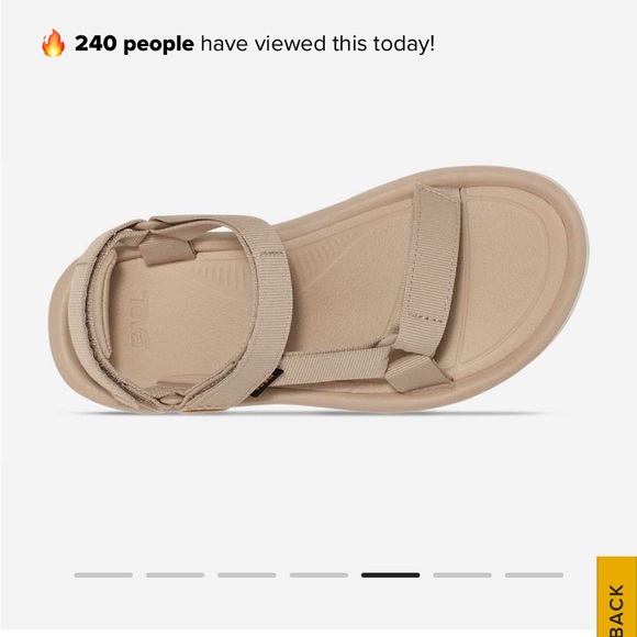 Teva Women's Beige Sandals - Picture 5 of 6